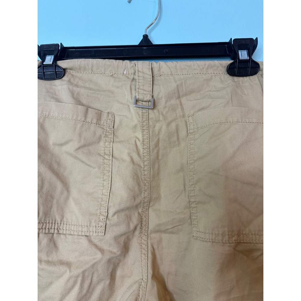 Angel Kiss Y2K Tan Khaki Cargo Pants Large Utility Gorpcore Grunge Ties Straps - Picture 8 of 12